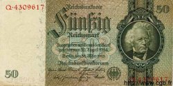 50 Reichsmark ALLEMAGNE  1933 P.182a TTB
