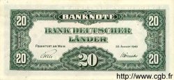 20 Deutsche Mark ALLEMAGNE FÉDÉRALE  1949 P.17a SUP