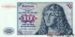 10 Deutsche Mark Remplacement ALLEMAGNE FÉDÉRALE  1960 P.31a SUP