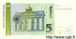 5 Deutsche Mark ALLEMAGNE FÉDÉRALE  1991 P.37 SUP+