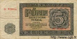 5 Deutsche Mark ALLEMAGNE RÉPUBLIQUE DÉMOCRATIQUE  1955 P.17 B