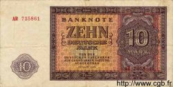 10 Deutsche Mark ALLEMAGNE RÉPUBLIQUE DÉMOCRATIQUE  1955 P.18a TB+