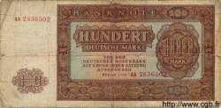 100 Deutsche Mark ALLEMAGNE RÉPUBLIQUE DÉMOCRATIQUE  1955 P.21a B