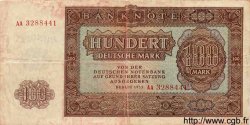 100 Deutsche Mark ALLEMAGNE RÉPUBLIQUE DÉMOCRATIQUE  1955 P.21a TB