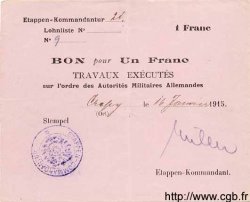 1 Franc ALLEMAGNE Chauny 1915 P.M06 SUP