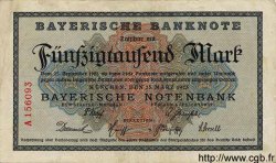 50000 Mark ALLEMAGNE Munich 1923 PS.0927 TTB