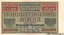 100000 Mark ALLEMAGNE Munich 1923 PS.0928 TTB