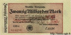 20 Milliarden Mark ALLEMAGNE  1923 PS.1022 SUP+