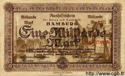 1 Milliarde Mark ALLEMAGNE Hambourg 1923 Ham.25b TTB