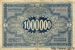 1 Million Mark ALLEMAGNE Hannovre 1923 Han.4b B+