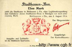 1 Mark ALLEMAGNE Mulhouse 1914 K.247a pr.NEUF