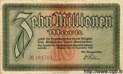 10 Millionen Mark ALLEMAGNE Wetzlar 1923 K.5594d TTB