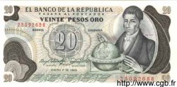 20 Pesos Oro COLOMBIE  1983 P.409d NEUF