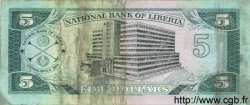 5 dollars LIBERIA  1989 P.19 TTB