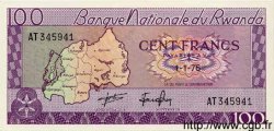 100 Francs RWANDA  1976 P.08d NEUF