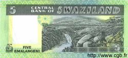 5 Emalangeni SWAZILAND  1982 P.09b NEUF