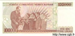 100000 Lirasi TURQUIE  1997 P.206 NEUF