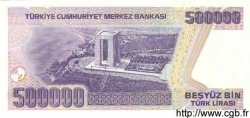 500000 Lirasi TURQUIE  1998 P.212 NEUF