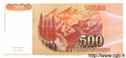 500 Dinara YUGOSLAVIA  1991 P.109 UNC