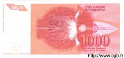 1000 Dinara YUGOSLAVIA  1992 P.114 UNC