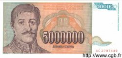 5000000 Dinara YOUGOSLAVIE  1993 P.132 NEUF