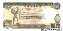 5 Kwacha ZAMBIE  1989 P.30a NEUF