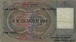 10 Gulden PAYS-BAS  1942 P.056b TTB+