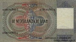 10 Gulden PAYS-BAS  1942 P.056b TTB