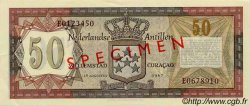 50 Gulden Spécimen ANTILLES NÉERLANDAISES  1967 P.11s SPL+
