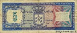 5 Gulden ANTILLES NÉERLANDAISES  1980 P.15a TB