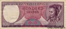 100 Gulden SURINAM  1963 P.123 TTB+