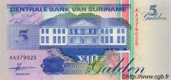 5 Gulden SURINAM  1991 P.136a NEUF