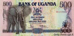 500 Shillings OUGANDA  1991 P.33a SPL