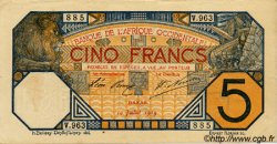 5 Francs DAKAR AFRIQUE OCCIDENTALE FRANÇAISE (1895-1958) Dakar 1919 P.05Ba TTB