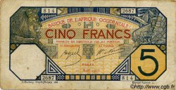 5 Francs DAKAR AFRIQUE OCCIDENTALE FRANÇAISE (1895-1958) Dakar 1925 P.05Bc TB