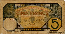5 Francs DAKAR AFRIQUE OCCIDENTALE FRANÇAISE (1895-1958) Dakar 1926 P.05Bc B