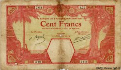 100 Francs CONAKRY AFRIQUE OCCIDENTALE FRANÇAISE (1895-1958) Conakry 1924 P.10Ac B