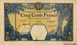 500 Francs CONAKRY AFRIQUE OCCIDENTALE FRANÇAISE (1895-1958) Conakry 1924 P.13Ac TB