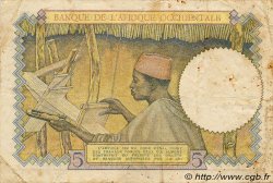 5 Francs AFRIQUE OCCIDENTALE FRANÇAISE (1895-1958)  1937 P.21 TB