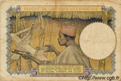 5 Francs AFRIQUE OCCIDENTALE FRANÇAISE (1895-1958)  1938 P.21 TB