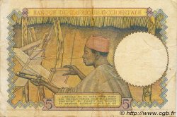 5 Francs AFRIQUE OCCIDENTALE FRANÇAISE (1895-1958)  1938 P.21 TTB