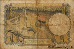 5 Francs AFRIQUE OCCIDENTALE FRANÇAISE (1895-1958)  1939 P.21 B+