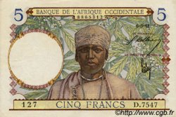 5 Francs AFRIQUE OCCIDENTALE FRANÇAISE (1895-1958)  1941 P.21 TTB+ à SUP
