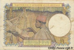5 Francs FRENCH WEST AFRICA  1941 P.25 MBC