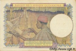5 Francs FRENCH WEST AFRICA  1942 P.25 VZ+