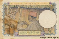 5 Francs FRENCH WEST AFRICA (1895-1958)  1943 P.26 VF-