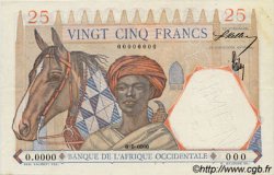 25 Francs Spécimen AFRIQUE OCCIDENTALE FRANÇAISE (1895-1958)  1942 P.27s SUP