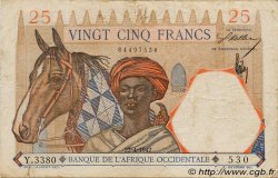 25 Francs AFRIQUE OCCIDENTALE FRANÇAISE (1895-1958)  1942 P.27 TB