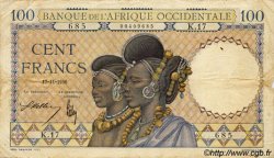 100 Francs AFRIQUE OCCIDENTALE FRANÇAISE (1895-1958)  1936 P.23 TB+