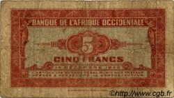 5 Francs AFRIQUE OCCIDENTALE FRANÇAISE (1895-1958)  1942 P.28a B